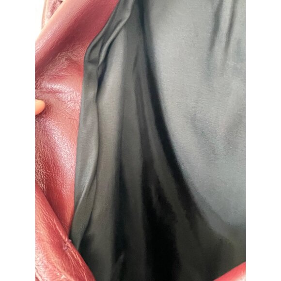 Vintage 1970s Great Things  Canada Burgundy Leather Jacket Mens 42 - Picture 10 of 16